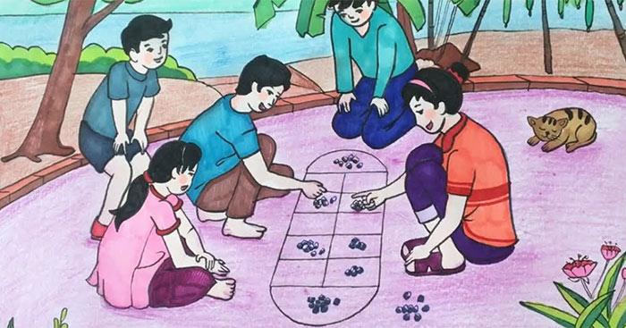Thuyết minh trò chơi ô ăn quan (8 mẫu) - Văn mẫu lớp 8